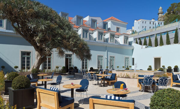 The five-star hotel The One Palácio da Anunciada is located a few metres from Avenida da Liberdade