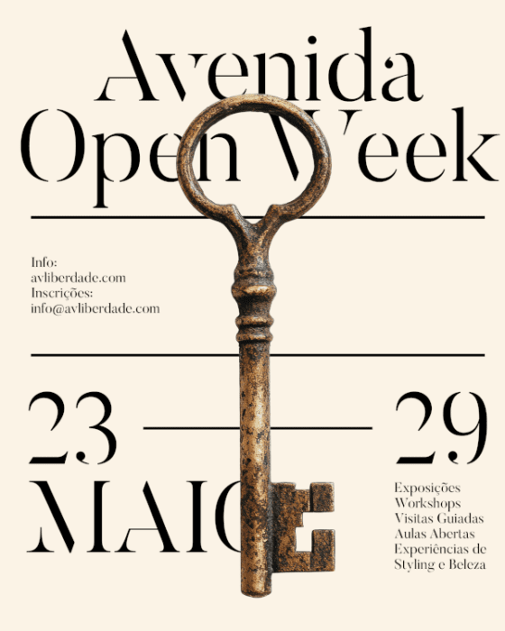 Exhibitions, workshops, guided tours, open classes, and styling experiences on Avenida da Liberdade